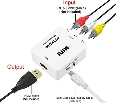 HDMI til AV breytir: Umbreytir stafrænum HDMI merkjum fyrir eldri AV skjái
